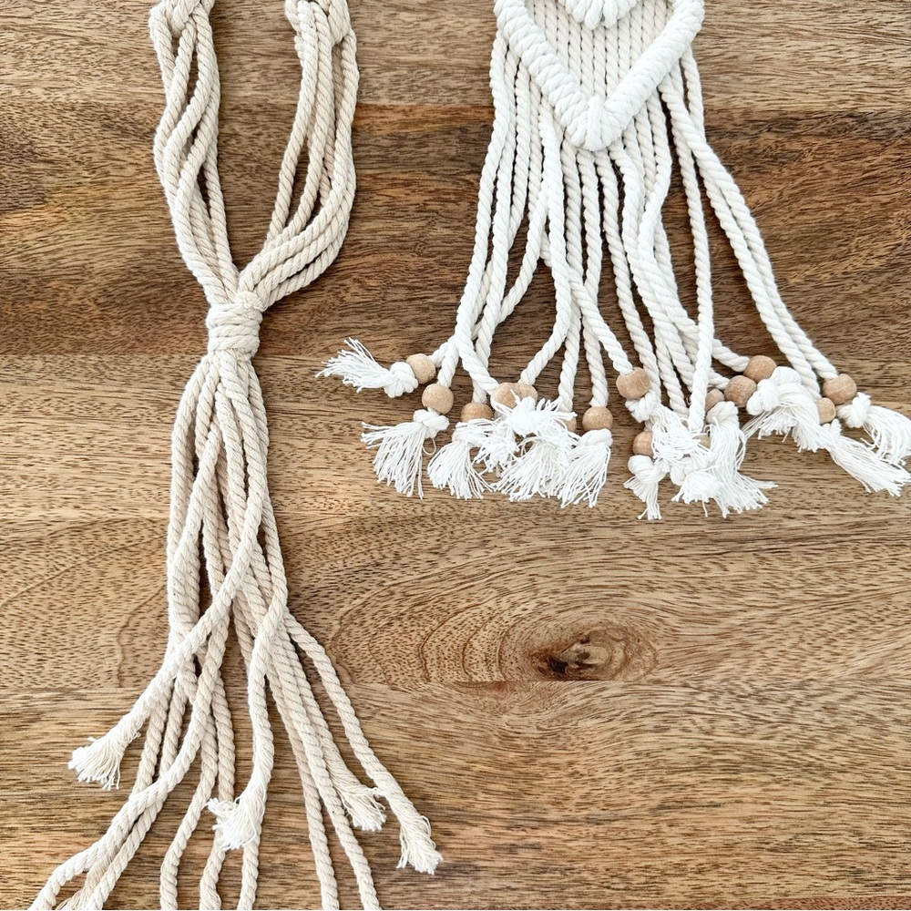 | macrame hat & decor hanger bundle | - Picture 5 of 9